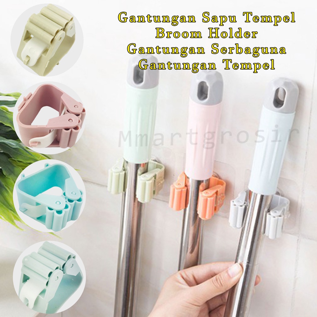 Gantungan Sapu  / broom holder / Gantungan serbaguna / Gantungan tempel