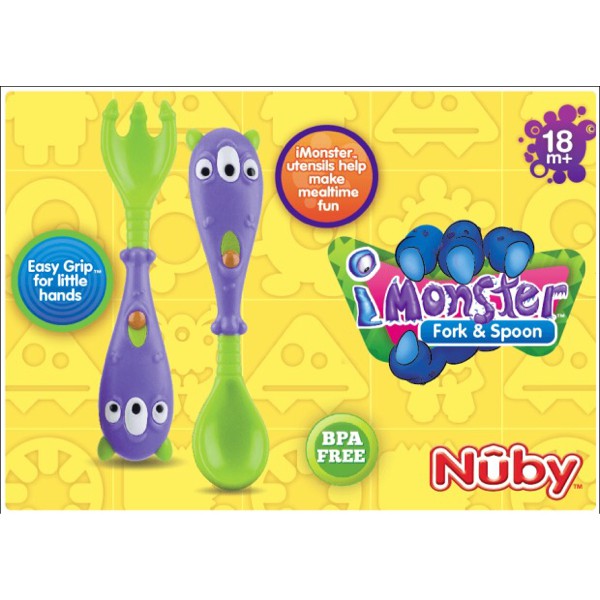 Nuby Monster Fork &amp; Spoon