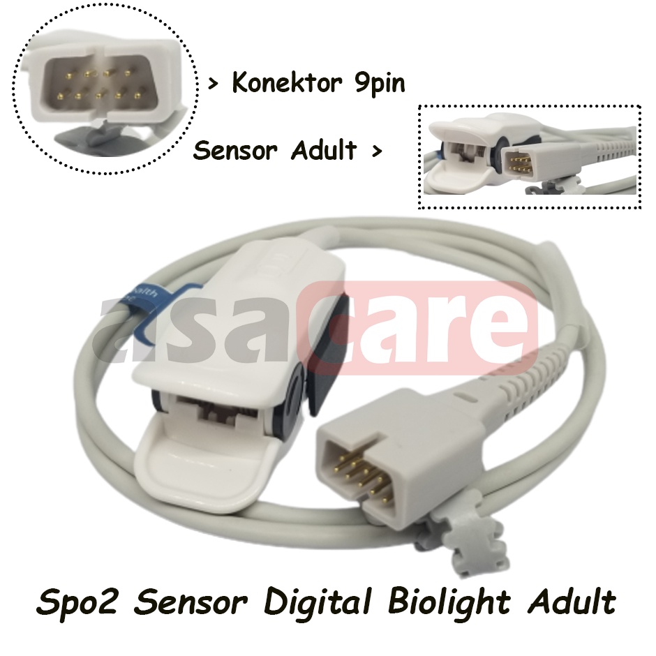 Spo2 Sensor Digital Biolight Adult - Asacare
