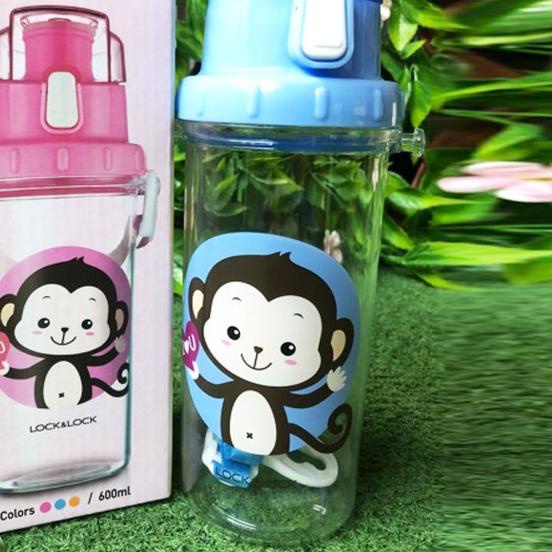 ✳ Kids Bottle Botol Minum anak 600 LOCK&LOCK HLC952PIK - Biru ➼
