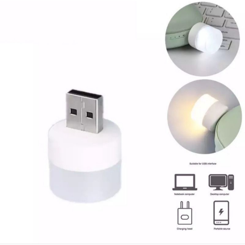 BOLA LAMPU MINI USB / LAMPU BACA MINI USB PRAKTIS DAN. MURAH