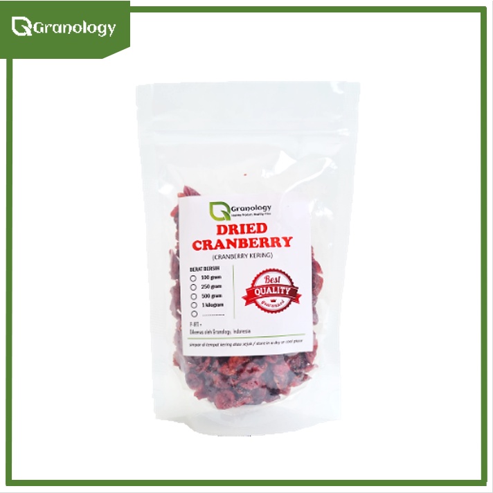 Cranberry Kering / Dried Cranberry (250 Gram) by Granology