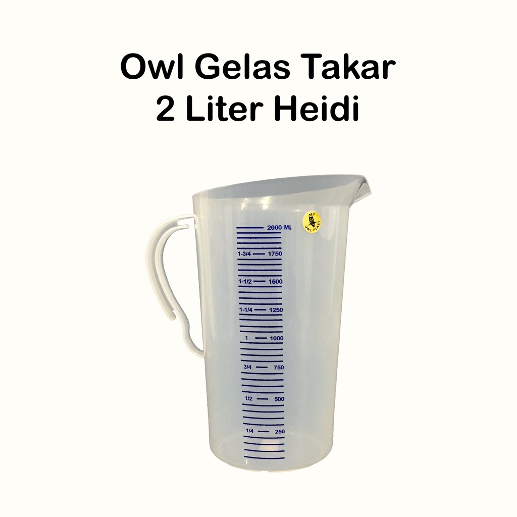 Owl Gelas Takar Heidi 2 Liter HT-2 Lt / Gelas Ukur / Measuring Cup