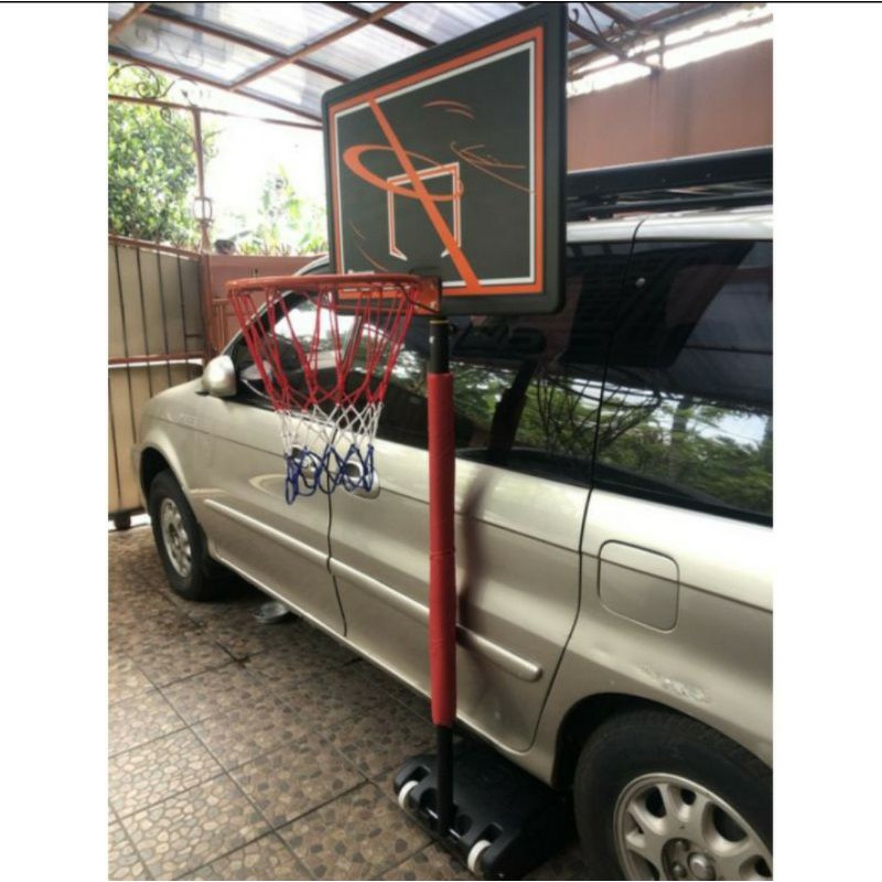 BERWYN STAND BOLA BASKET PORTABLE HITAM/ RING BASKET STANDING/ RING BASKET ANAK DAN DEWASA