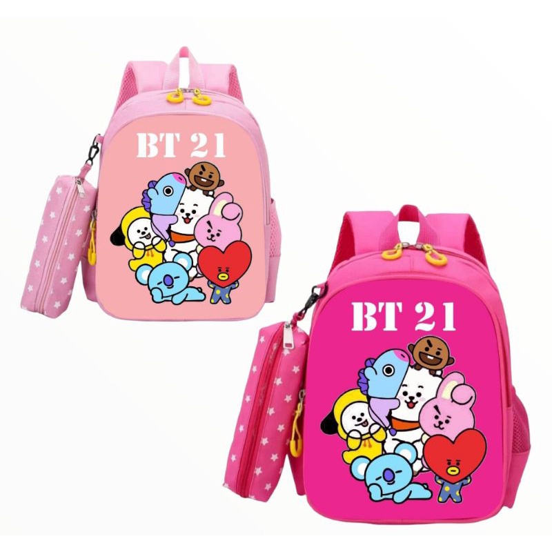 DAEYBAG TAS RANSEL ANAK PAUD/TK/SD MOTIV PRINT BT21 TERBARU