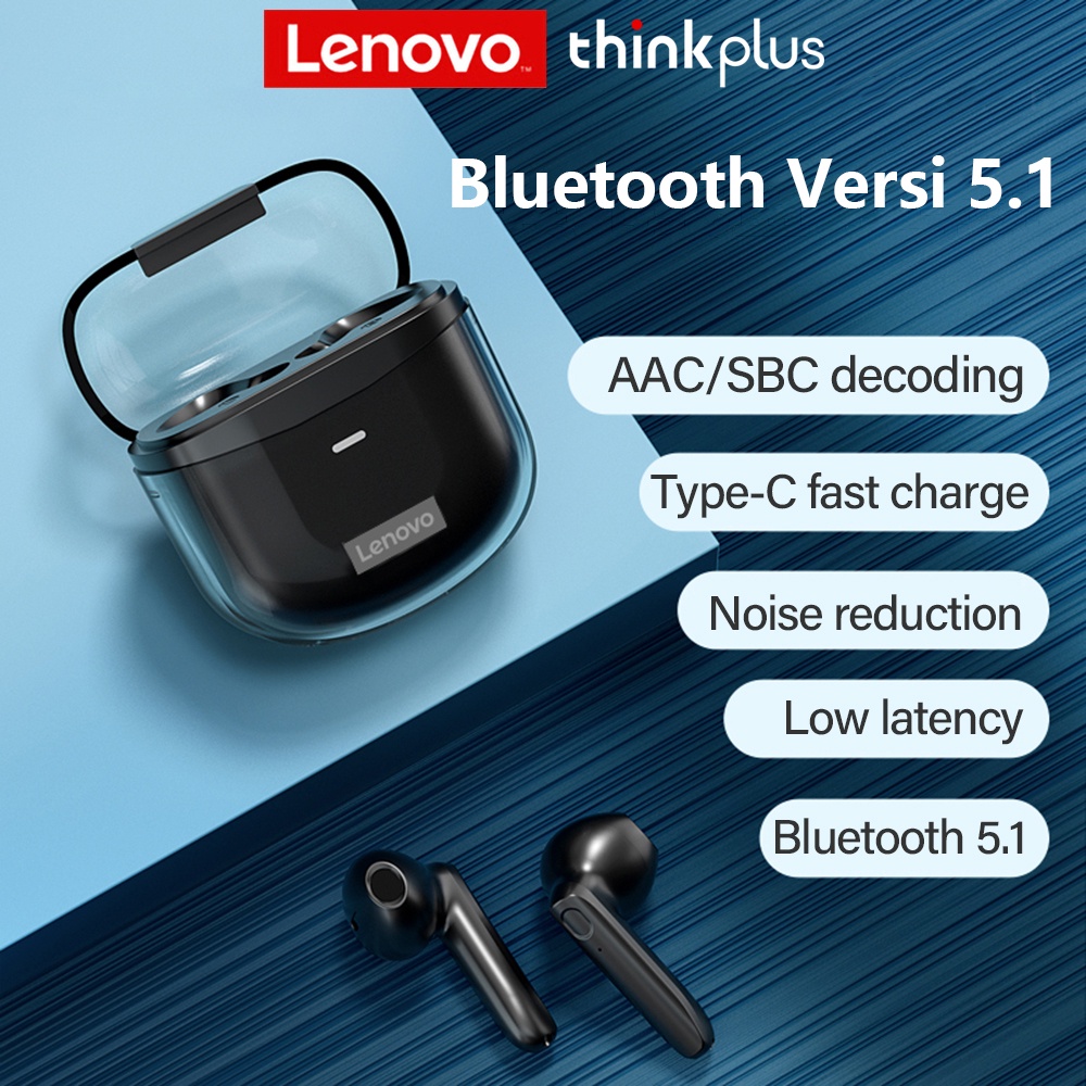 【COD】Viqoo Lenovo thinkplus XT96 Wireless Bluetooth Headphone TWS Wireless Earbuds Stereo Music Noise Cancelling Earphones HD Calling Long Battery Life