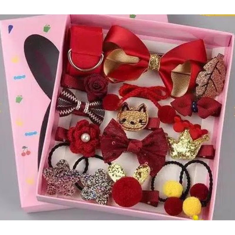 Medan Termurah best seller (box 18pcs) set pita rambut cantik anak perempuan import