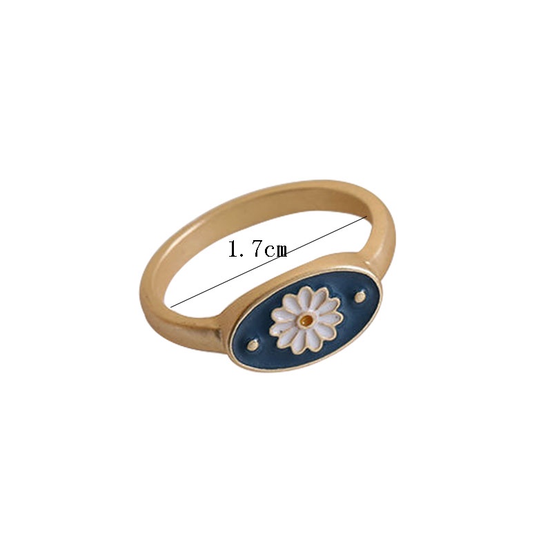 Retro Women Metal Beautiful  Daisy Serial  Ring