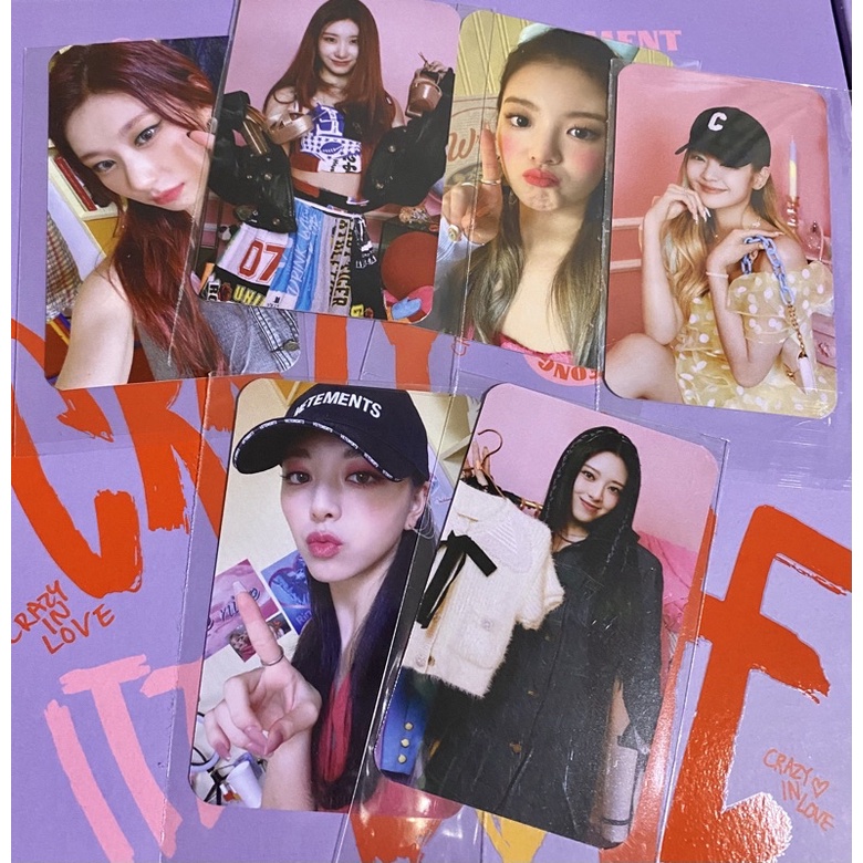 ITZY LIA CHAERYEONG YUNA PC FANSIGN VIDCALL MECIMA PHOTOCARD