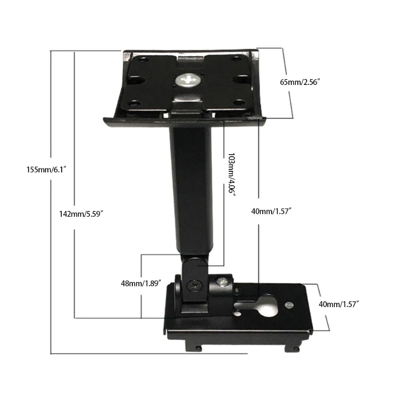 Btsg Bracket Dinding / Plafon Adjustable Kapasitas Beban 3kg Untuk Speaker UB-20II