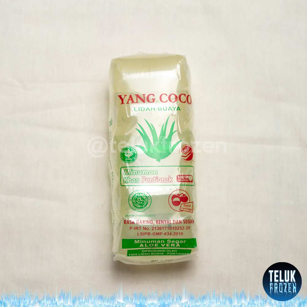 

minuman khas pontianak yang coco lidah buaya rasa leci lychee aloevera aloe vera