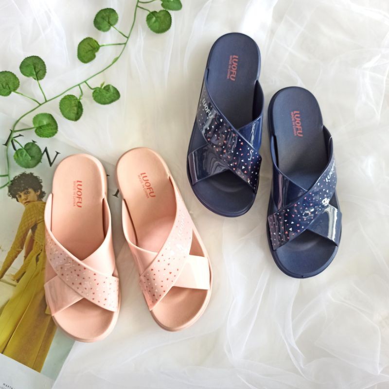 SANDAL CEWEK | SELOP LUOFU | SANDAL KARET