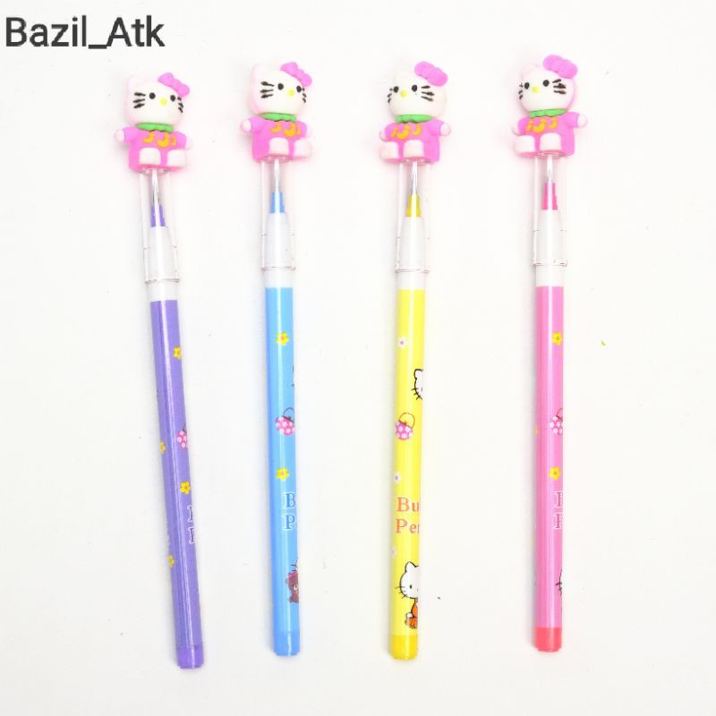 

Pensil Hello Kitty Peluru Lantu Susun Bensia Refill isi Helo Kiti