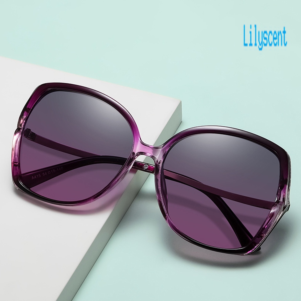 Lily AORON Kacamata Photochromic Lensa Polarized UV400 Frame Besar Berubah Warna Untuk Wanita