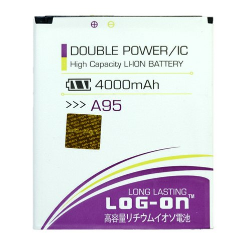 LOG ON BATERAI MITO A95 BATRE DOUBLE POWER DOUBLE IC BATTERY