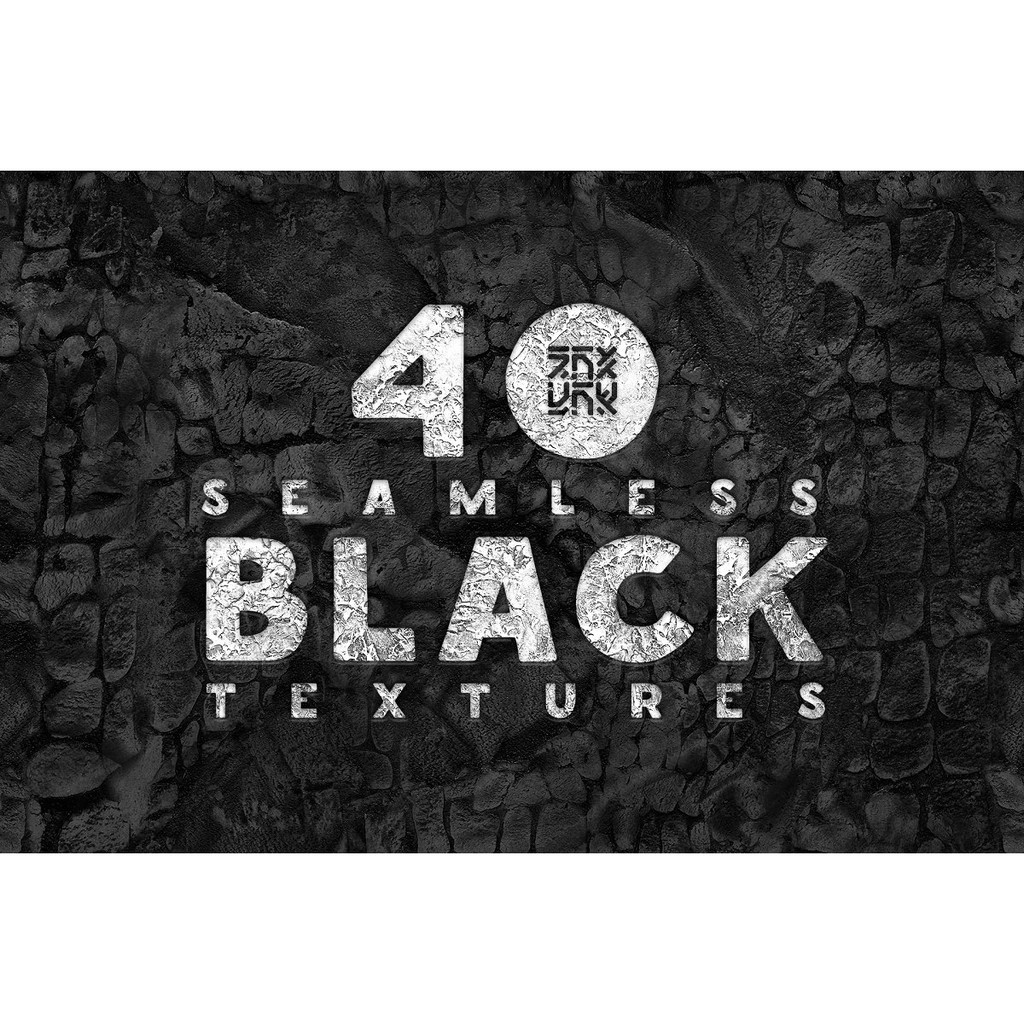 40 Seamless Black Textures - Photoshop