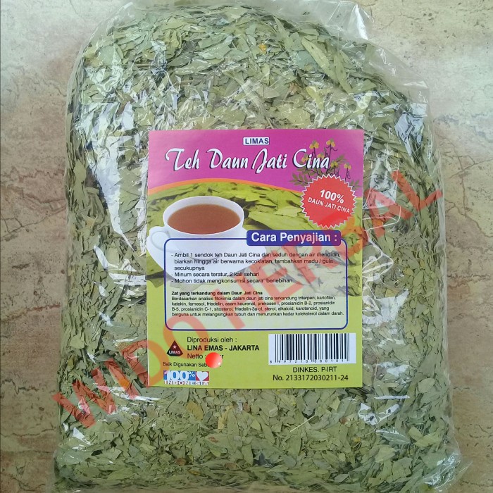 

TEH-DAUN- TERMURAH TEH PELANGSING DAUN JATI CINA 1 KG/ 1000 GR -DAUN-TEH.