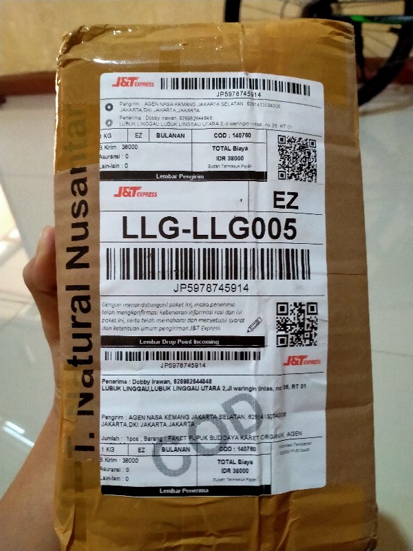 Paket Pupuk Budidaya Karet Organik. Agen Nasa Ori Kemang