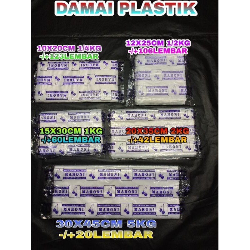 Kantong Plastik Kuah Bakso Bakmi Anti Panas 1/2kg 1/4kg 1kg 2kg 5kg