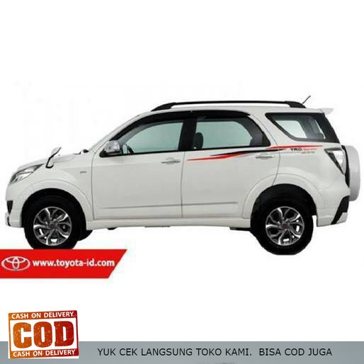 stiker trd sportivo rush/tulisan trd sportivo Aksesoris Mobil