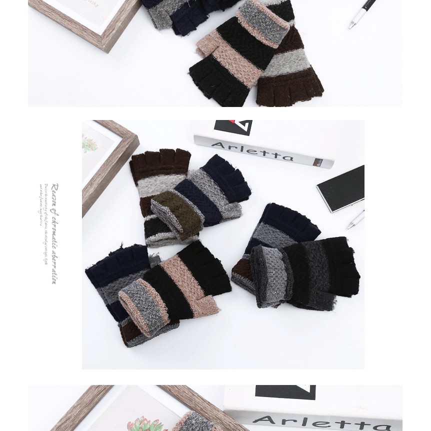 KN-02H half finger sarung tangan musim dingin winter gloves rajut