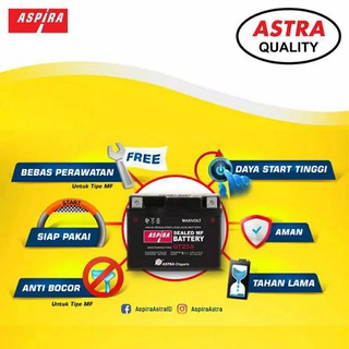 Jual Aki Vario 150 125 GTZ6V Original Aspira ASTRA | Shopee Indonesia