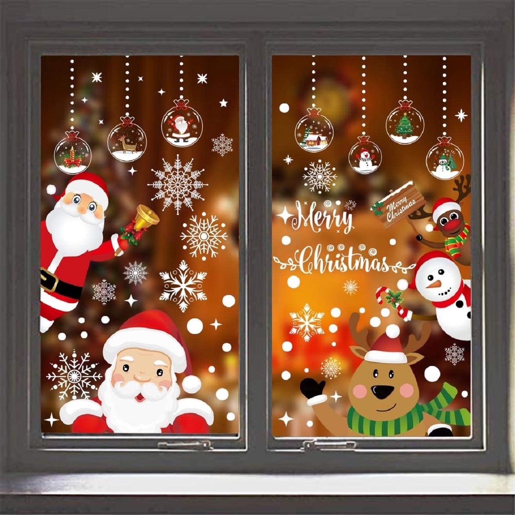 [Christmas Products]Christmas Window Stickers Christmas Stickers Decoration