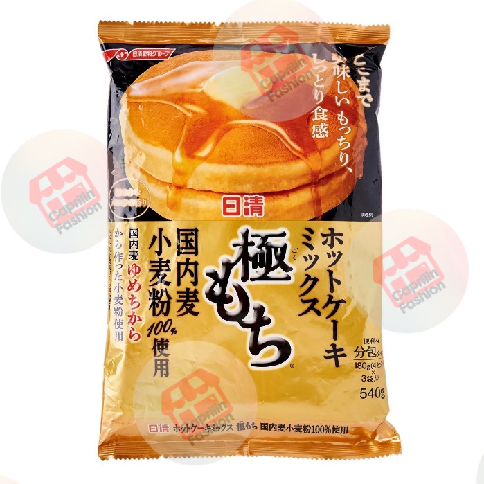 

BISA COD Nisshin hot cake mix gokumochi 540 gr / tepung premix pancake jepang