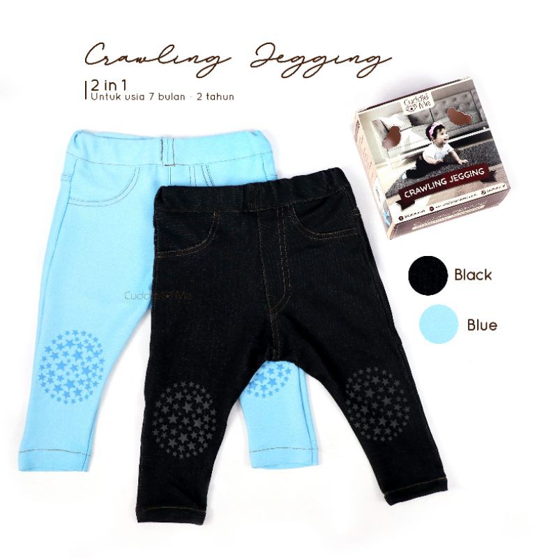 leging bayi anti selip crawling jegging 1pack isi 2pcs