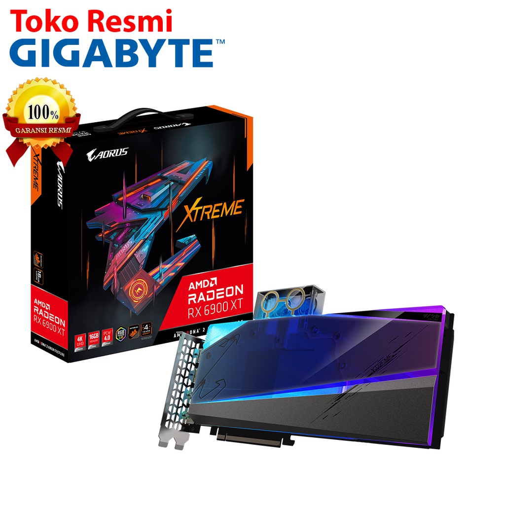 Gigabyte VGA AORUS Radeon RX 6900 XT XTREME WATERFORCE WB 16G (GV-R69XTAORUSX WB-16GD)