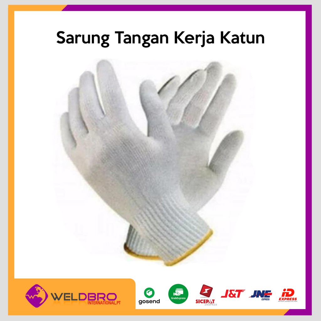 Sarung Tangan Katun Safety Bertani Perkakas Industri Pemakaian Sehari Sehari Kerja Untuk Semen Murah