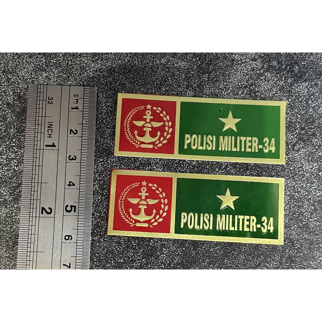 Sticker Plat PM - Stiker Plat PM - Stiker PM 34