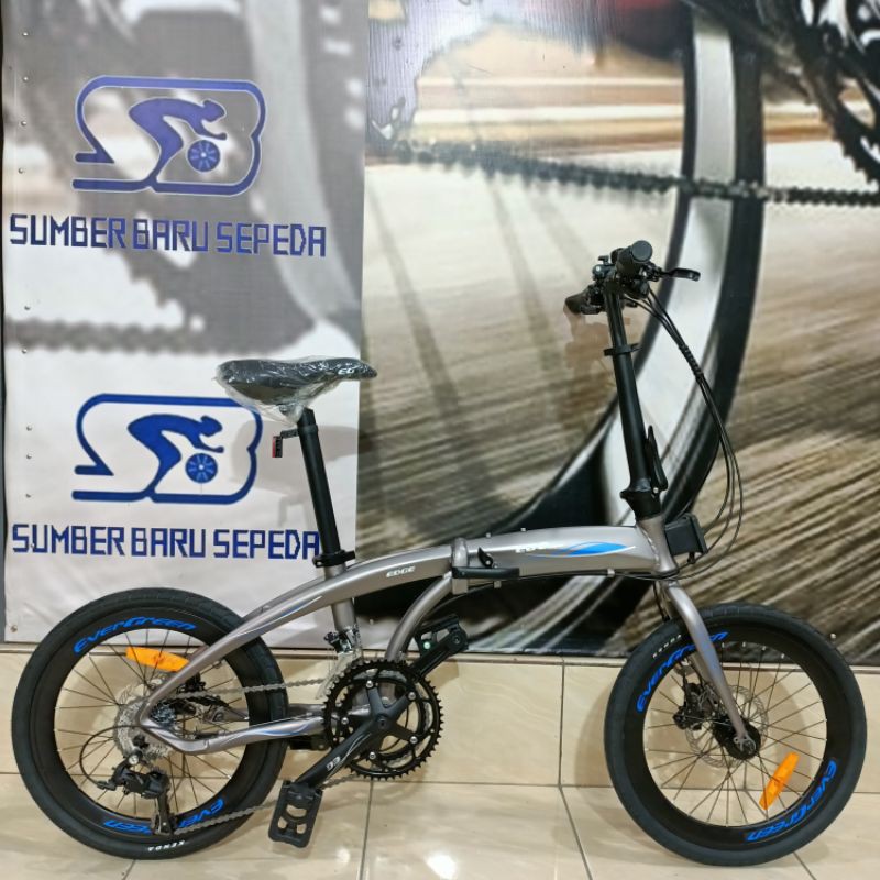 Sepeda Lipat Evergreen Edge EG8 20 Inch Alloy Hidrolik