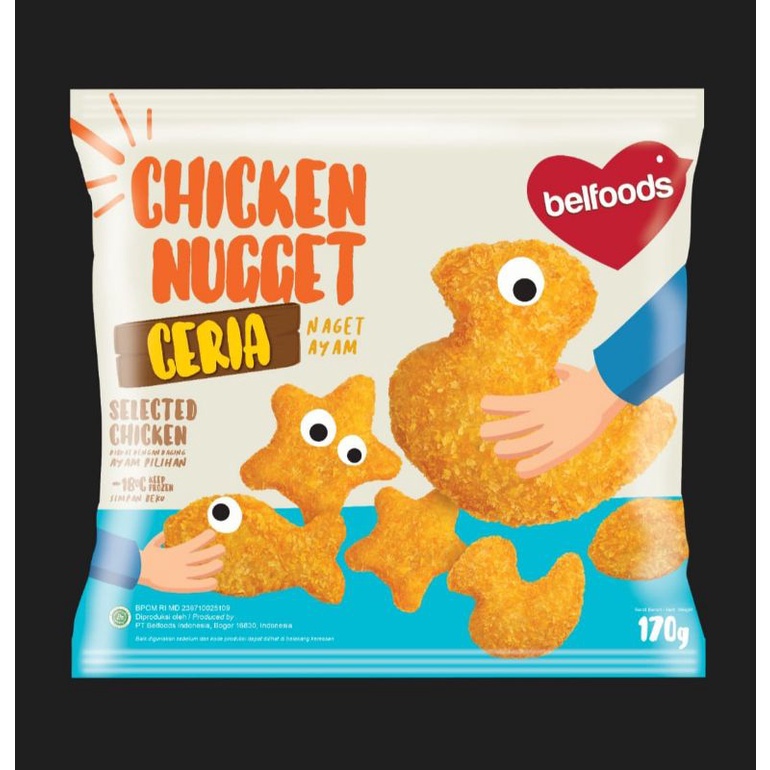 Grosir Belfoods Chicken Nugget Naget Ayam 170 gr