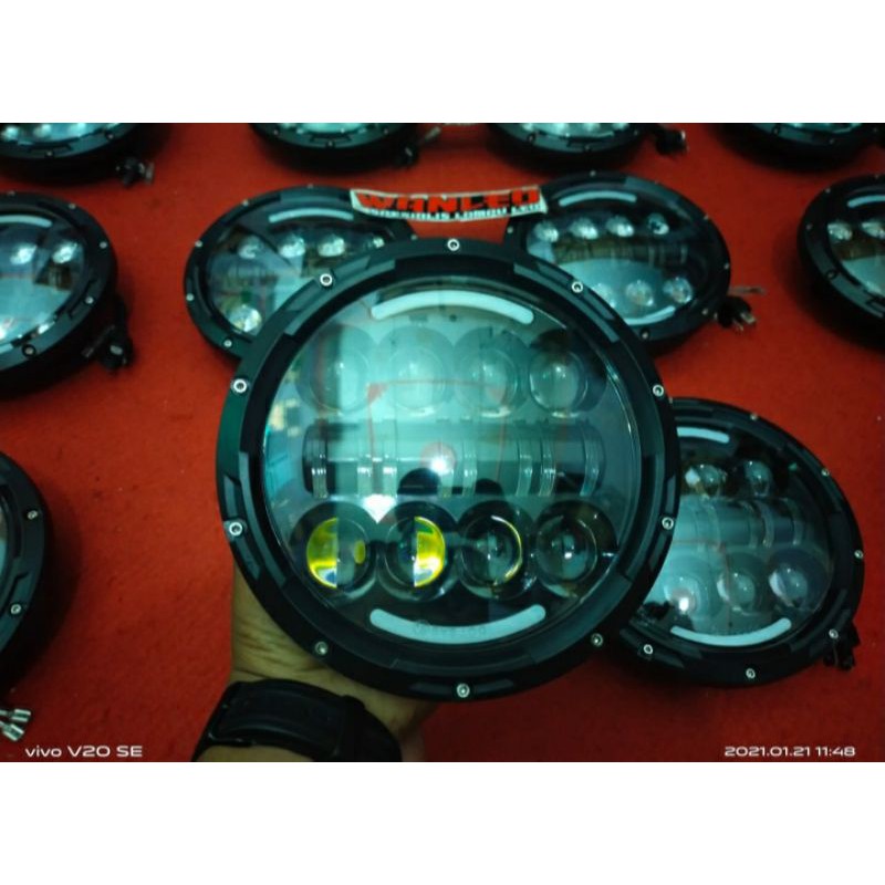 LAMPU 7INCH 16MATA LED DRL