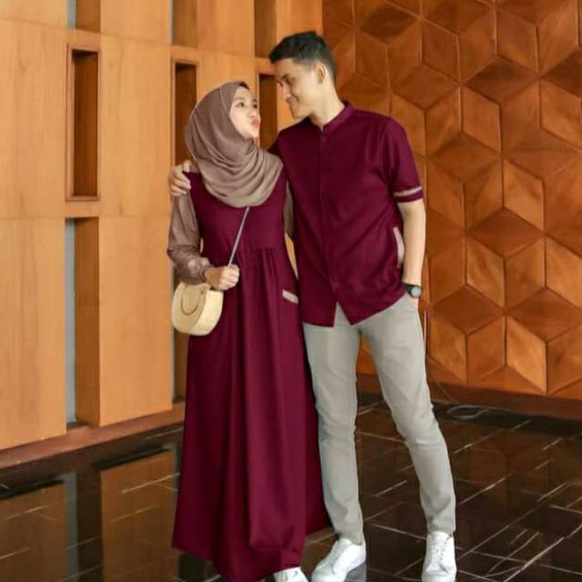 Pakaian Pria Wanita Baju  Kemeja  Dress Couple  Pakaian 