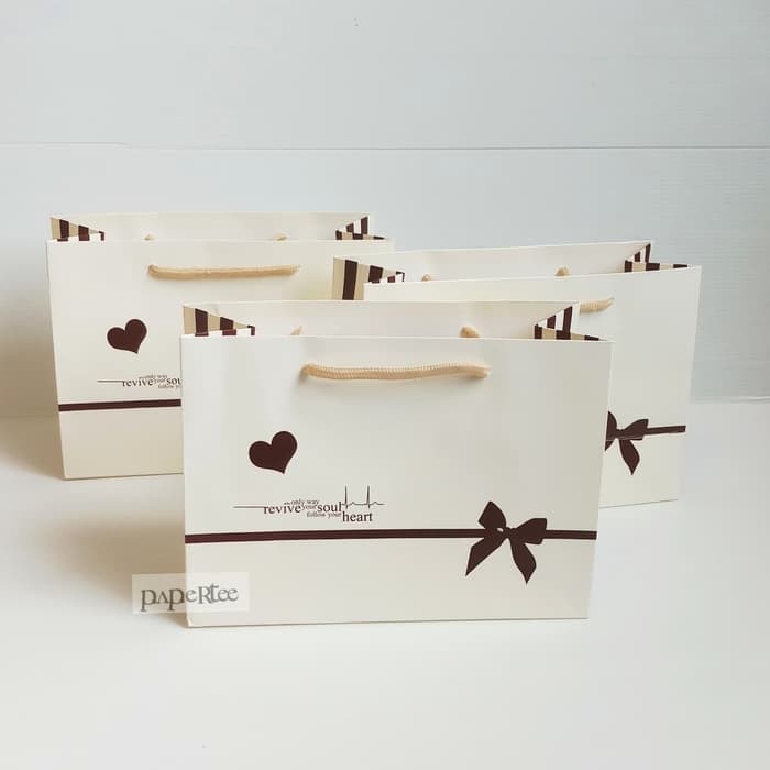 

eq189 Paperbag Ivory Kantong Souvenir Tas Kertas