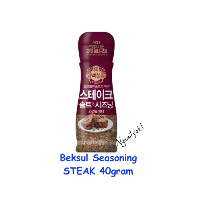 

NEW Beksul Seasoning Herb Mixed Sea Salt - Steak 40gr