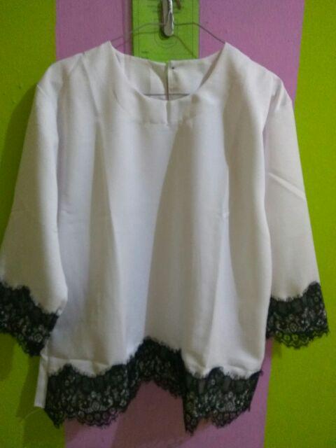 Couple Batik Modern Rok N Blues Arsyilla Klok Lawasan Renda Brukat