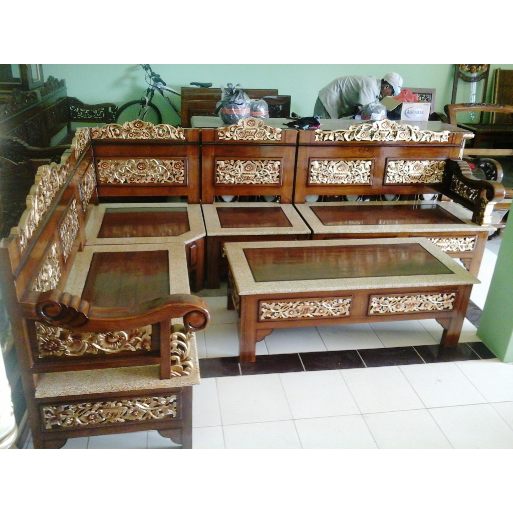 jual kursi tamu sudut minimalis rahwana | shopee indonesia
