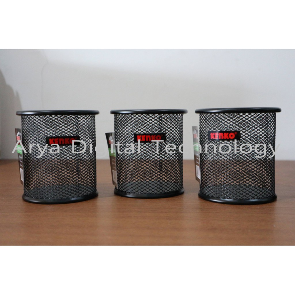 

Desk Set Mesh Wire Pen Holder Tempat Alat Tulis Jala Kenko MDS-201 Original