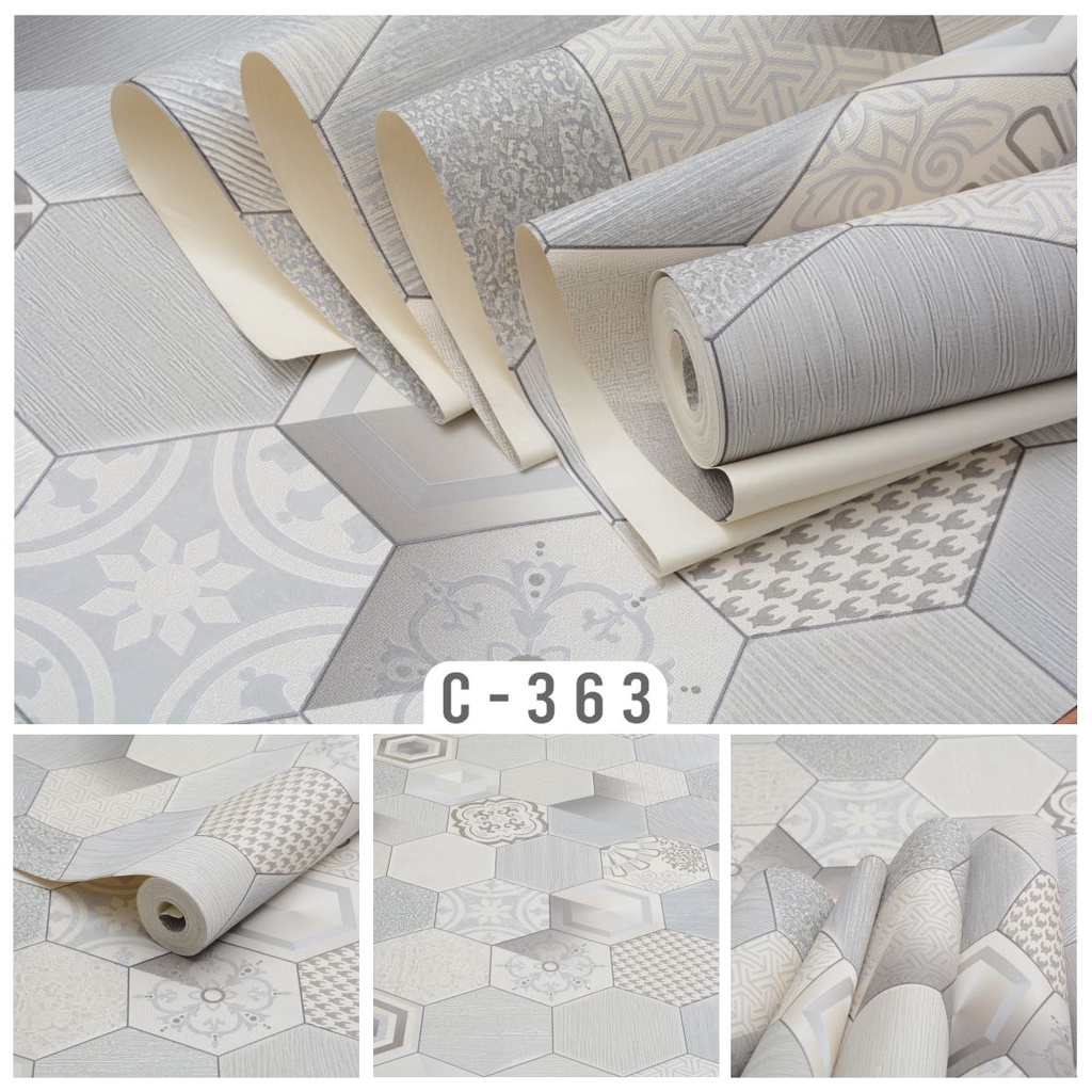 wallpaper vinyl timbul murah terbaru C-363