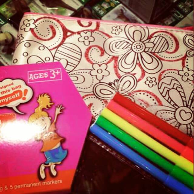 

Color your own doodle tempat pensil / tempat alat tulis / dosgrip / tepak mewarnai sendiri