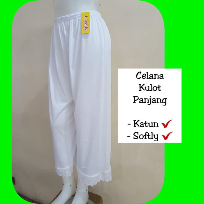 Terhot Celana Kulot | Dalaman Kulot | Kulot Panjang - Putih Terbaru
