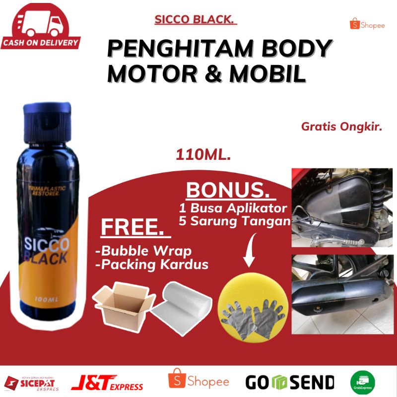 Penghitam Motor dan Mobil Permanen Ampuh by Sicco Care