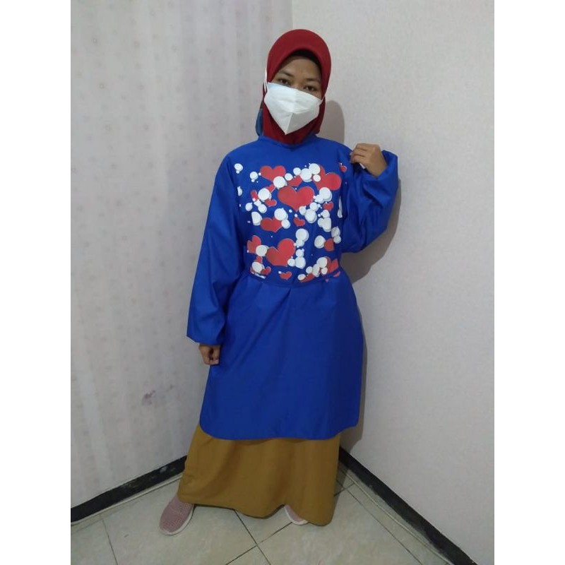 Baju Medis APD TASLAN MOTIF WATERPROOF MURAH Surabaya bedah surgical oka ok scrub reuse reusable