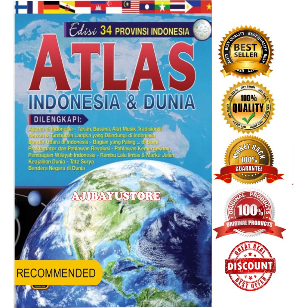 Jual BUKU ATLAS JUMBO ATLAS INDONESIA DAN DUNIA EDISI 34 PROVINSI DI ...