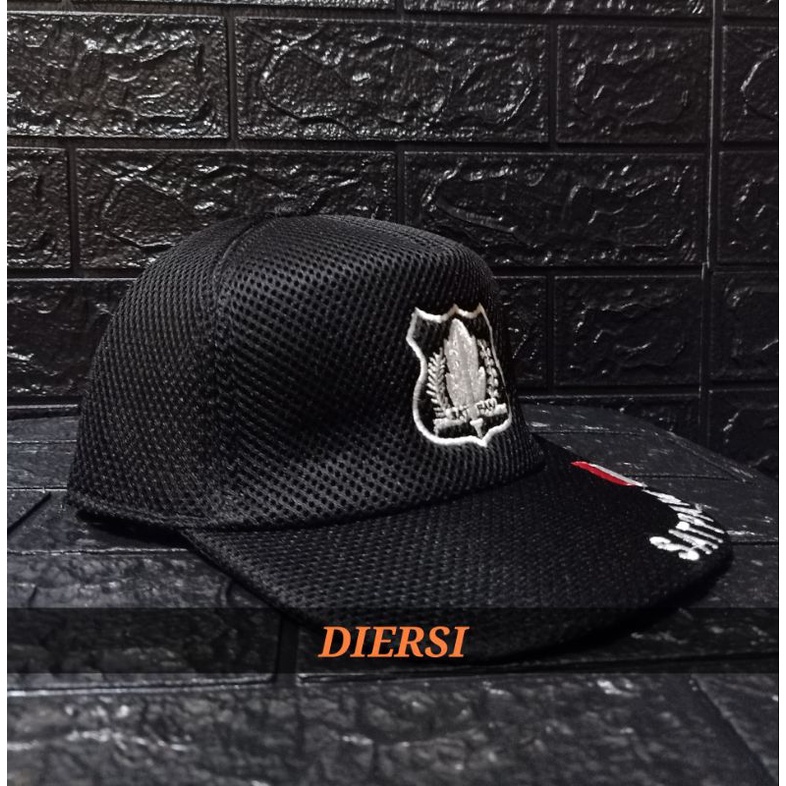 TOPI DOUBLE MESH BORDIR SATPAM /TOPI SATPAM /TOPI SECURITY