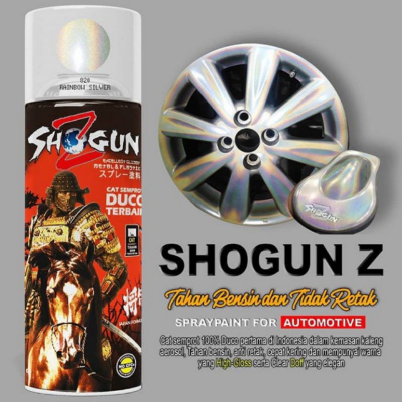 Cat Semprot Epoxi Duco Shogun Z 820 RAINBOW SILVER ATO PELANGI PILOK PILOX MURAH