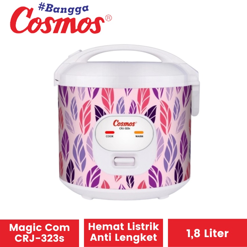 Magic Com Cosmos CRJ-3306 Garansi Resmi | Penghangat Penanak Nasi Rice Cooker Magikom CRJ 3306 323s Magicom Magickom Mejikom